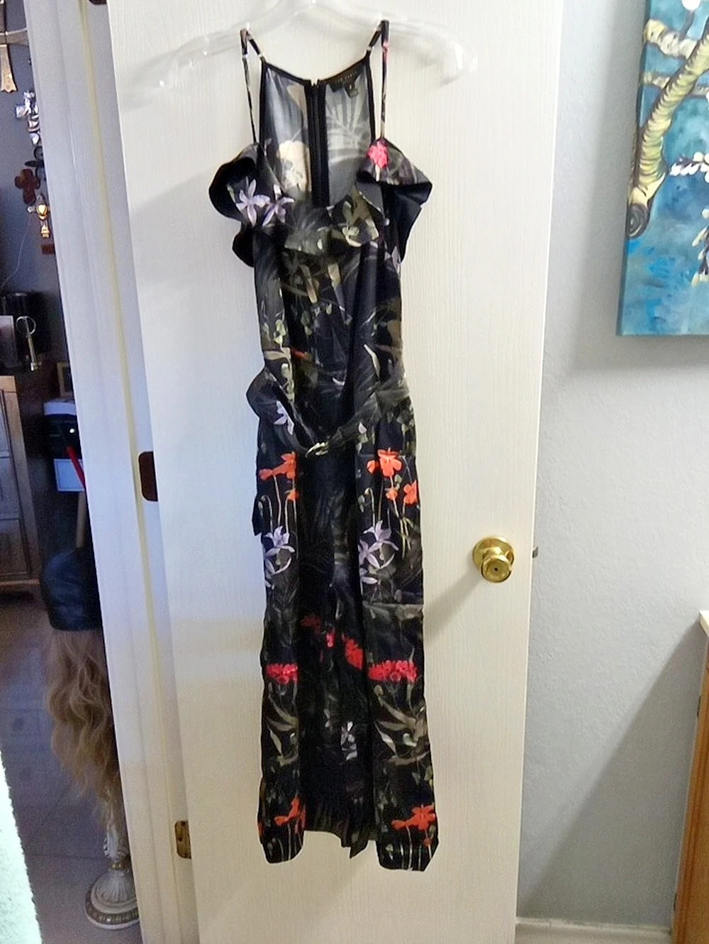 Ted Baker Floral Maxi Dress Size 2 Like New
